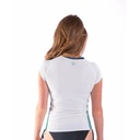 Jobe Rash Guard Shortsleeve Women V-Neck White - official view 3