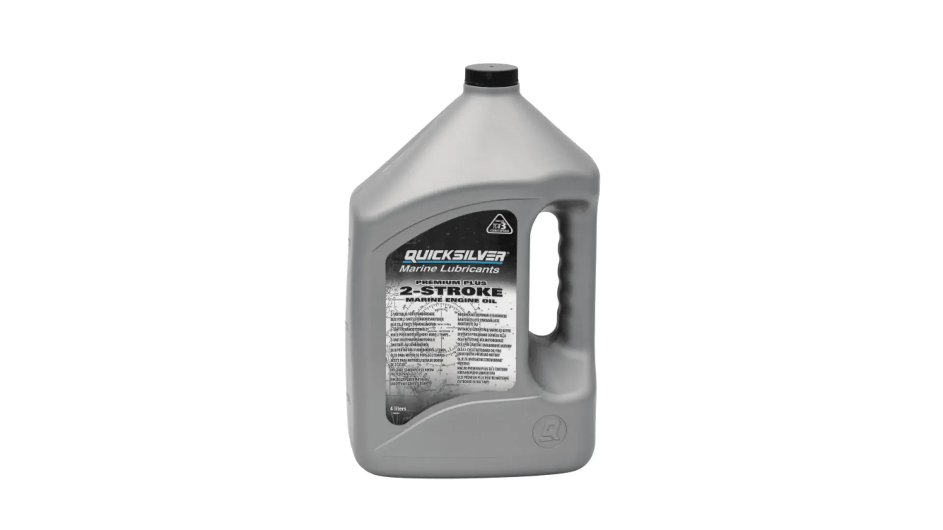 [745061738676] Quicksilver Premium Plus 2-Stroke Outboard Engine Oil 4L