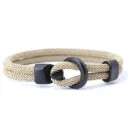 Khaki Anchor Bracelet 2pcs F
