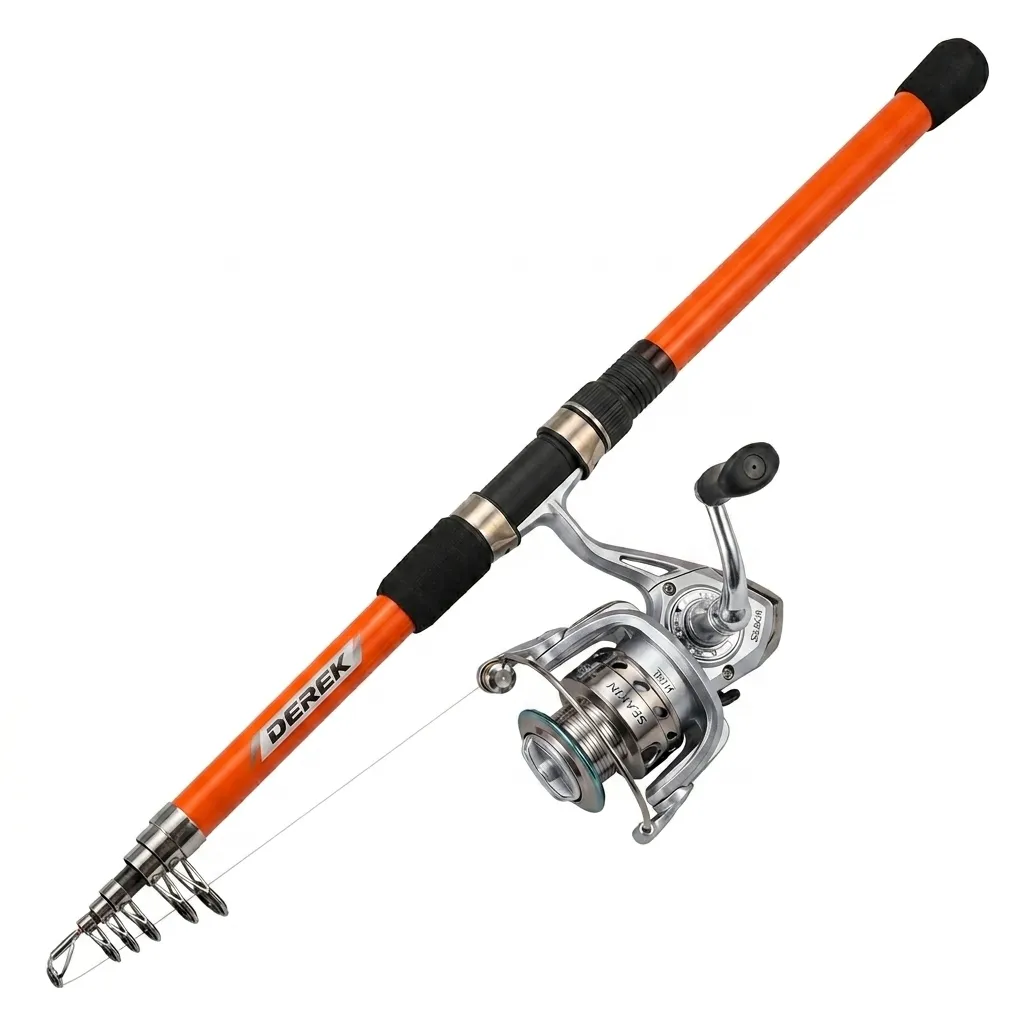 Combo Rod and Reel orange/grey