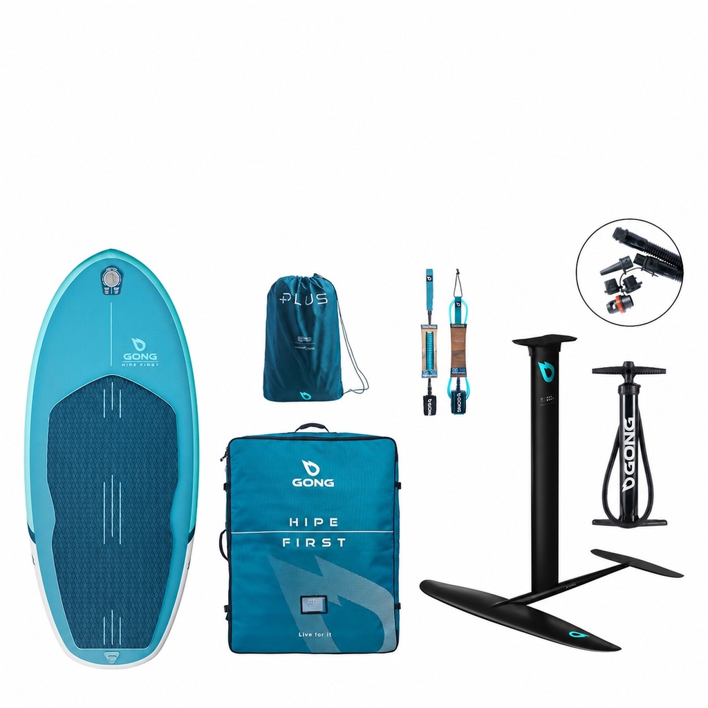 GONG Pack HIPE First & Foil - 5'11 - Blue / White Package excluding Wing