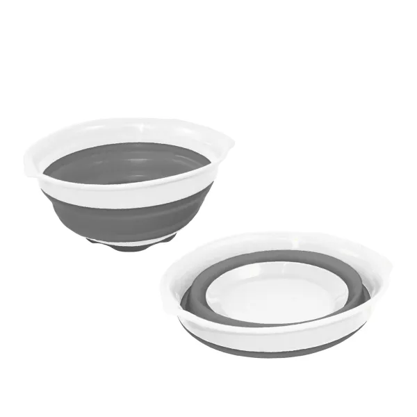 [7601975] HABA Folding Bowl 1.5l white/grey F