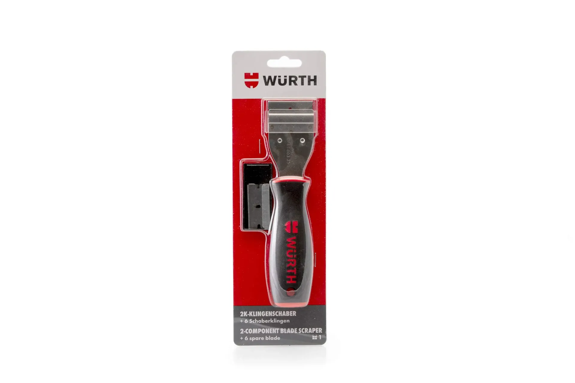 [0714663351] WURTH Blade Scraper with 6 Spare Blades F