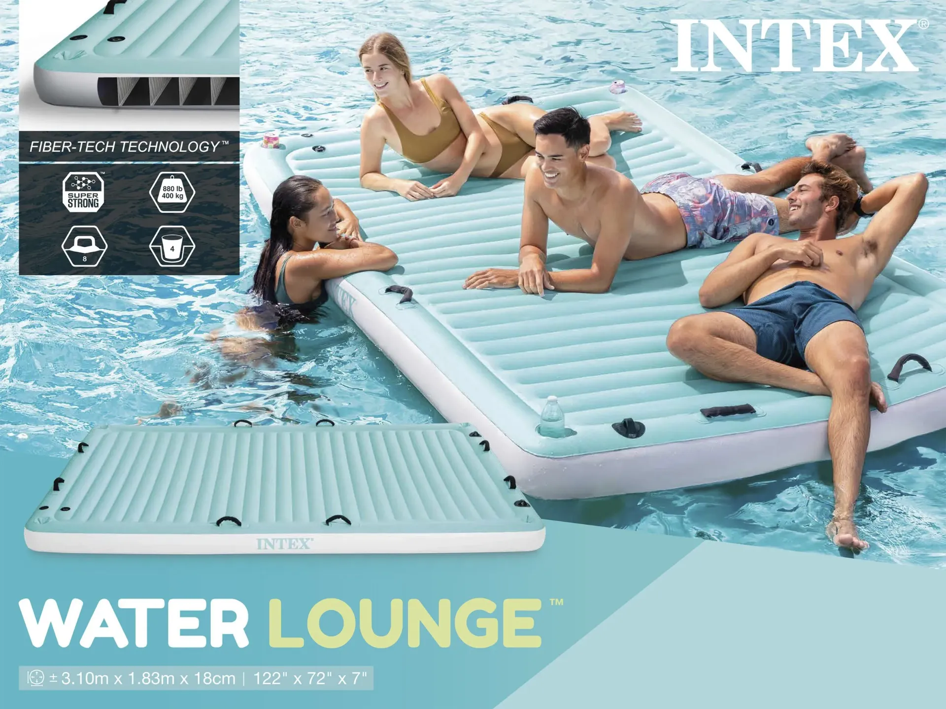 [WS56289EU] Intex Water Lounge 3.1m x 1.8m F