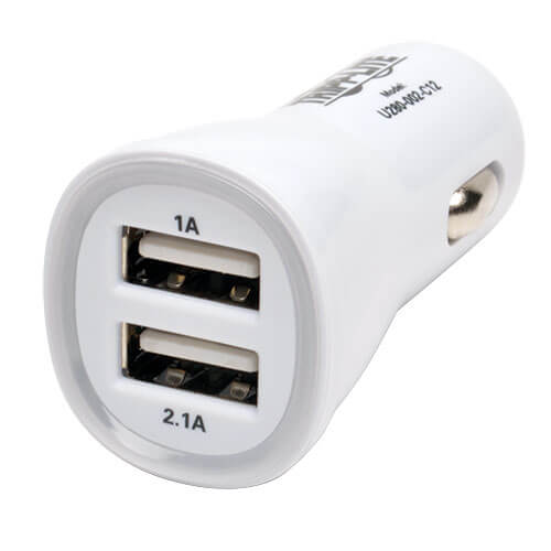 [84.0494] USB Car Adaptor 5V 3.1A 2 Port Black F