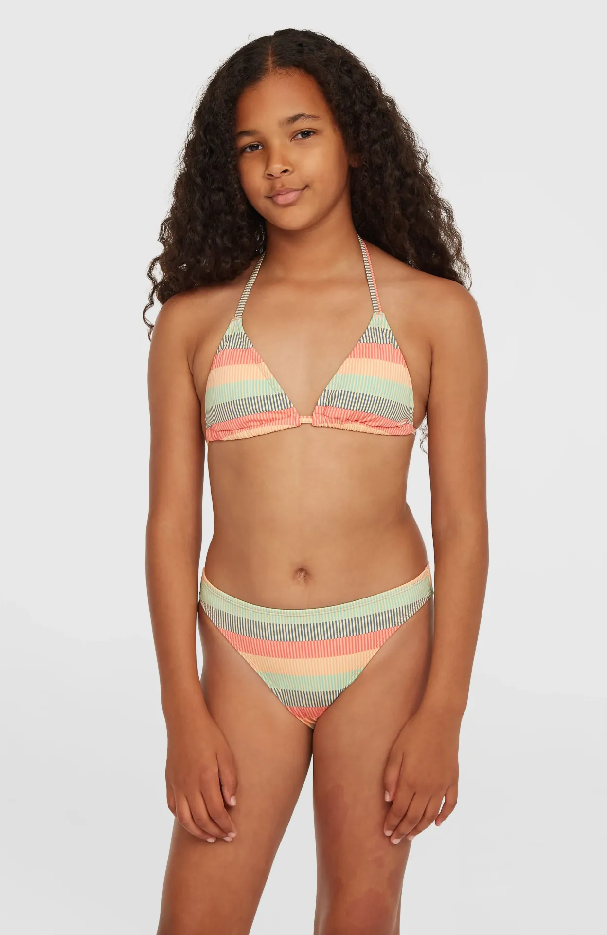 O'NEILL ESSENTIALS TRIANGLE BIKINI STRIPPLE STRIPE 128
