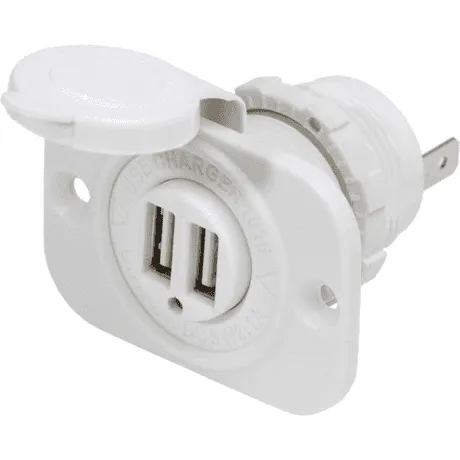Blue Sea Systems 12/24 V Dual Usb White
