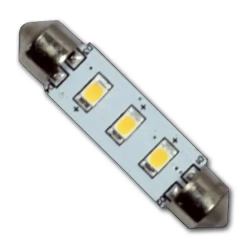 [0100.621] Hollex Led 10-30V 0.6W warm wit 3 Leds 42 mm 