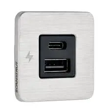 [SC-Tile-11] Scanstrut tile usb bezel silver