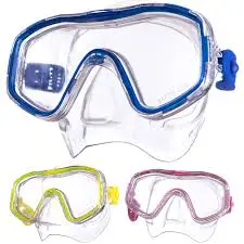 Salvas Diving Mask Easy Clear Blue/Yellow/Pink
